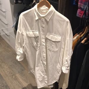 Zara Corduroy Oversized Blouse